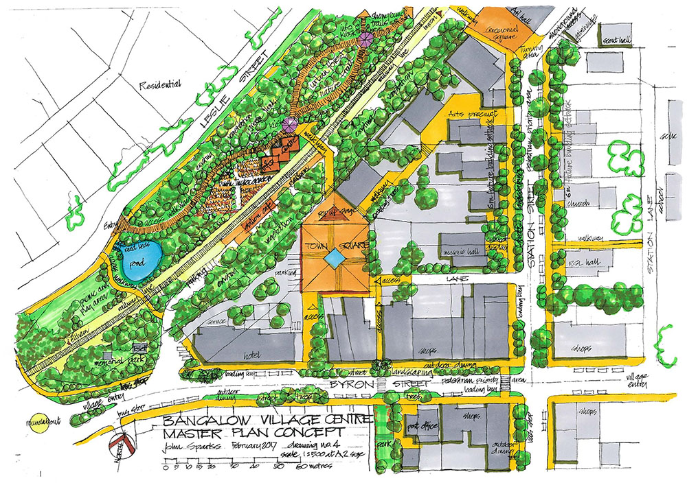 Bangalow Village Master Plan Town Square Sm